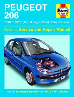 Haynes Workshop Repair Manual Peugeot 206 98 01