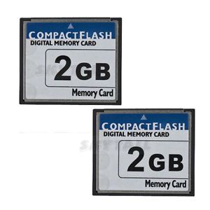 2X New High Speed 2GB Compact Flash CF Memory Card 2G 2 GB for Camera