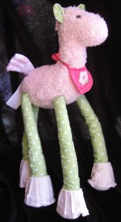 Pottery Barn Kids Pony Horse Plush Baby Lovey Pink Pbk