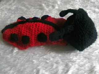 1 Set Baby Toddler Kids Costume Knit Crochet Ladybug Animal Hat Cap Photo Prop