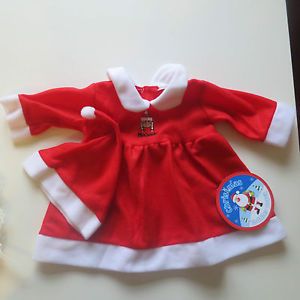 Baby Infant Girl Miss Santa Outfit Xmas Dress Christmas Cute 3 6 Months Costume