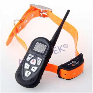 AETERTEK at 215 Remote Shock Dog Collar No Bark Training 600 Yard Vibration Beep