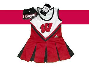 Wisconsin Badgers Youth Infant Toddler Girls Cheerleader Outfit Dress Costume
