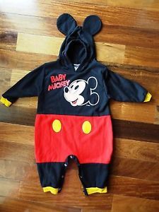 Baby Infant Size 18 Months Disney Mickey Mouse Romper 1 Piece Halloween Costume