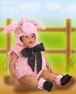 Squiggly Piggy Pig Plush Chenille Costume Baby Toddler 6 9 12 18 24 MO 2T 3T 3 4