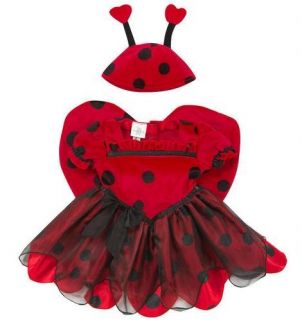 Girls Koala Baby Ladybug Costume Dress Up Size 12 18 MO 2T 3T 4T 5T Wings