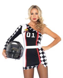 Leg Avenue Women's Adult NASCAR Race Car Driver Costume Dress Belt s M