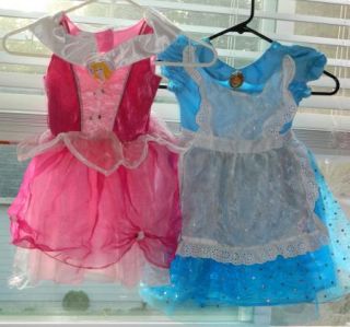 Large Disney Princess Dress Up Costume Lot Sz 2 4 Minnie Snow White Alice Mulan