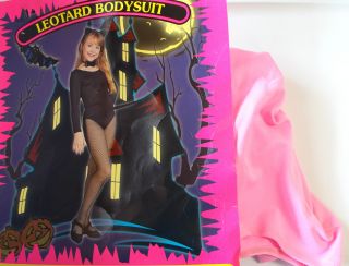 Pink Leotard Bodysuit Child Costume Large 10 12 NIP