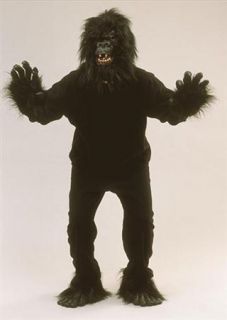 Adult Gorilla Monkey Ape Fancy Dress Costume Outfit One Size
