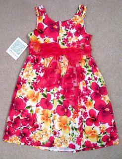 New Girls Spring Summer Dress Sundress 6X Bonnie Jean Pink Floral $65 00