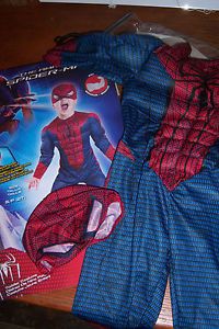 Toddler Boy Girl The Amazing Spiderman Muscle Costume Mask Suit Halloween 2T