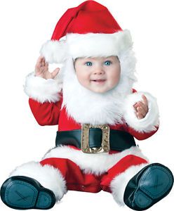 Infant Toddler Baby Santa Claus Christmas Deluxe Costume Dress IC56005