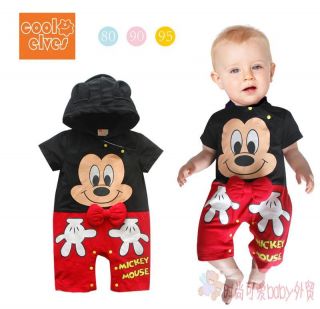 Baby Boys Girls Minnie Mickey Mouse Costume Bodysuit Romper Clothes Size 0 1 2