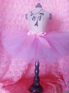 Aurora White Pink Baby Toddler Flower Girl Tutu Photo Prop Birthday Dance Ballet