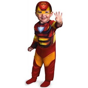 Iron Man Costume Baby Toddler Superhero Halloween Fancy Dress