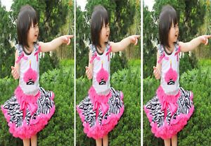 Baby Girls Zebra Print Princess Ballet Dance Costume Tutu Dress Skirt U Pick