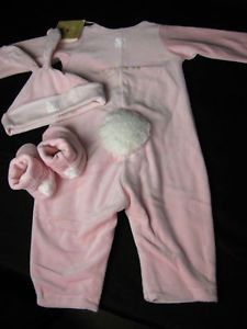 Anne Geddes Baby Girls Pink Bunny Suit 6 12 Months Halloween Costume
