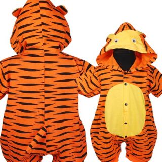 D264 Cute Tiger Infant Toddler Boys Rompers Costume One Piece Baby Clothes