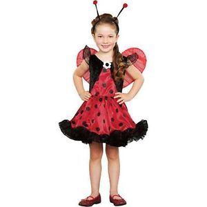 Lil' Ladybug Costume 12 24 Months Baby Infant Halloween Girls Cute Red Wings New