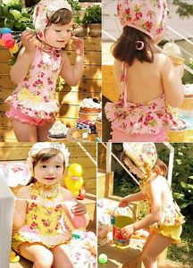 Girls Baby Cherry Blossoms Tankini Bikini Swimsuit Swimwear Swimming Costume 1 6