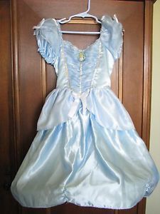 Cinderella Costume Disney Girls Dress Up Halloween Size 4 6X