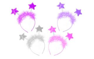 New Cute Children Girls Dress Up Star Fur Boppers Alice Hair Head Band Party Bag