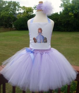Sofia The First Tutu Dress Birthday Costume Disney Princess Purple