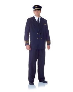 Airline Captain Pilot Uniform Costume Adult New