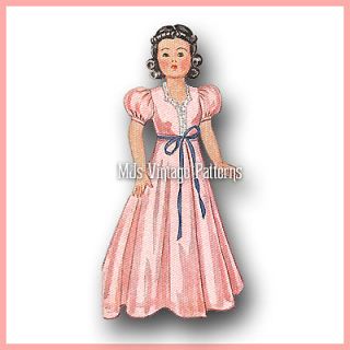 Vintage Shirley Temple Doll Clothes Dress Pattern 13"
