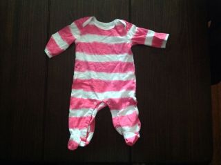 Girl Baby Clothing Pink Striped Onsie 0 3 Month