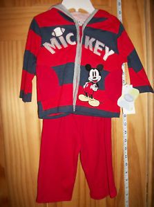 New Disney Baby Clothes 3 6M Mickey Mouse Pants Set Newborn Hoodie Shirt Outfit