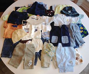 Gymboree Carters More 39 PC Lot 0 3M Baby Boy Clothes Outfits Pants Rompers