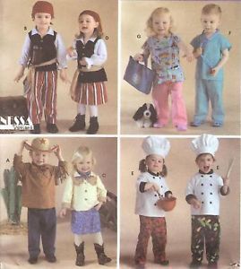 Chef Cowboy Costume Pattern 3650 Baby Toddler Pirate Dr