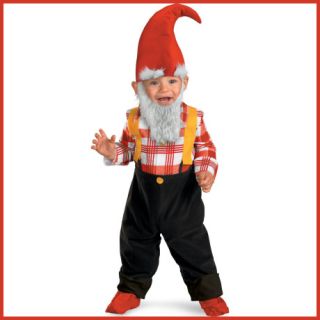 Toddler Infant Garden Gnome Boys Halloween Costume 2T Hat Beard Booties Jumpsuit