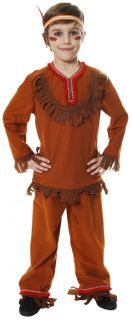 Boys Toddlers Indian Native American Cowboys Western Fancy Dress Costume Age 3