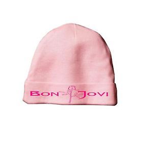 Pink Rose Bon Jovi Baby Infant Hat Cap Beanie Beenie