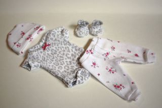 Sculpted OOAK Baby Doll Clothes Bodysuit Tiny Miracle Mini Reborn Preemie 10"