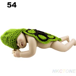 Hand Knit Costume Toddler Baby Kids Photo Hat Crochet Animal Flowers Cap Beanie
