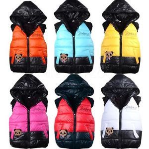 Baby Boy Kid Girl 6Colors Clothes Winter Coat Kids Jacket Gown Vest Hooded 5 11Y