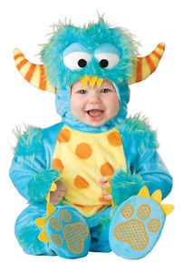 Blue Monster Outfit Plush Infant Baby Halloween Costume
