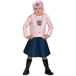 Lil' Biker Babe Harley Davidson Toddler Baby Infant Girls Pink Halloween Costume