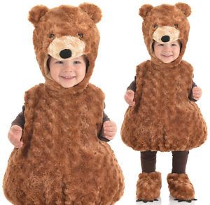 Kids Teddy Bear Toddler Boys Girls Halloween Costume Medium
