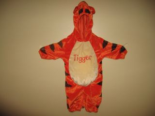 Disney Baby Tigger Infant Halloween Costume 6 9 Months Very Soft w Puffy Tummy