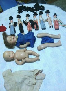 Old Baby Doll Open Shut Eye Girl Chorus Line Boys Costumes Clothes Top Hats