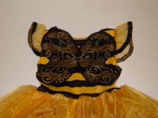 Gymboree Bumble Bee Costume 18 24 Months Baby Girl Halloween Yellow Black Stripe