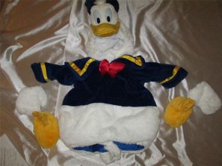Disney Donald Duck Costume Baby 12 18 Months Plus Gloves Booties