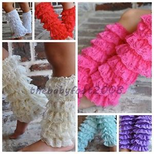 Baby Girls Lace Petti Ruffles Leg Arm Warmers for Rompers Tutu 1 5Y Free Size
