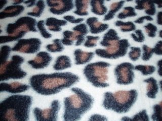 "Leopard Jaguar Cheetah" Animal Print Fleece Throw Blanket 50" x 60" New in Wrap