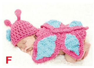 Newborn Baby Infant Aminal Knit Costume Photography Prop Crochet Beanie Hat Cap
